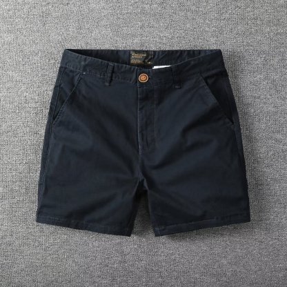 Men's 5" Classic Chino Shorts - Slim Fit Cotton Casual Summer Trousers for Men