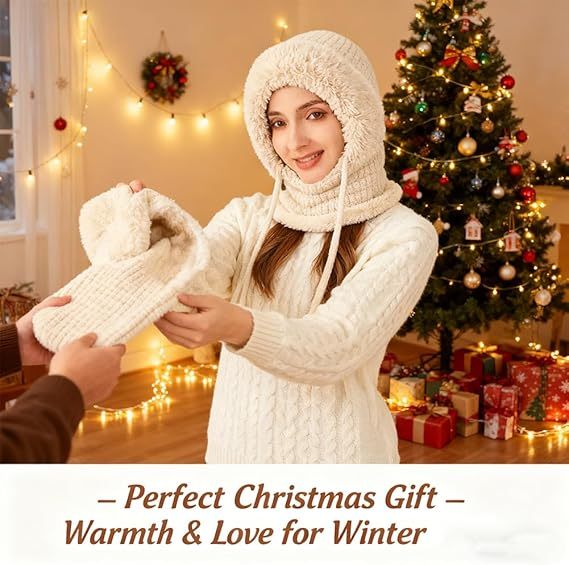 Winter Win! Stay Cozy and Stylish❄️✨3 in 1 Beanie Hat For Women