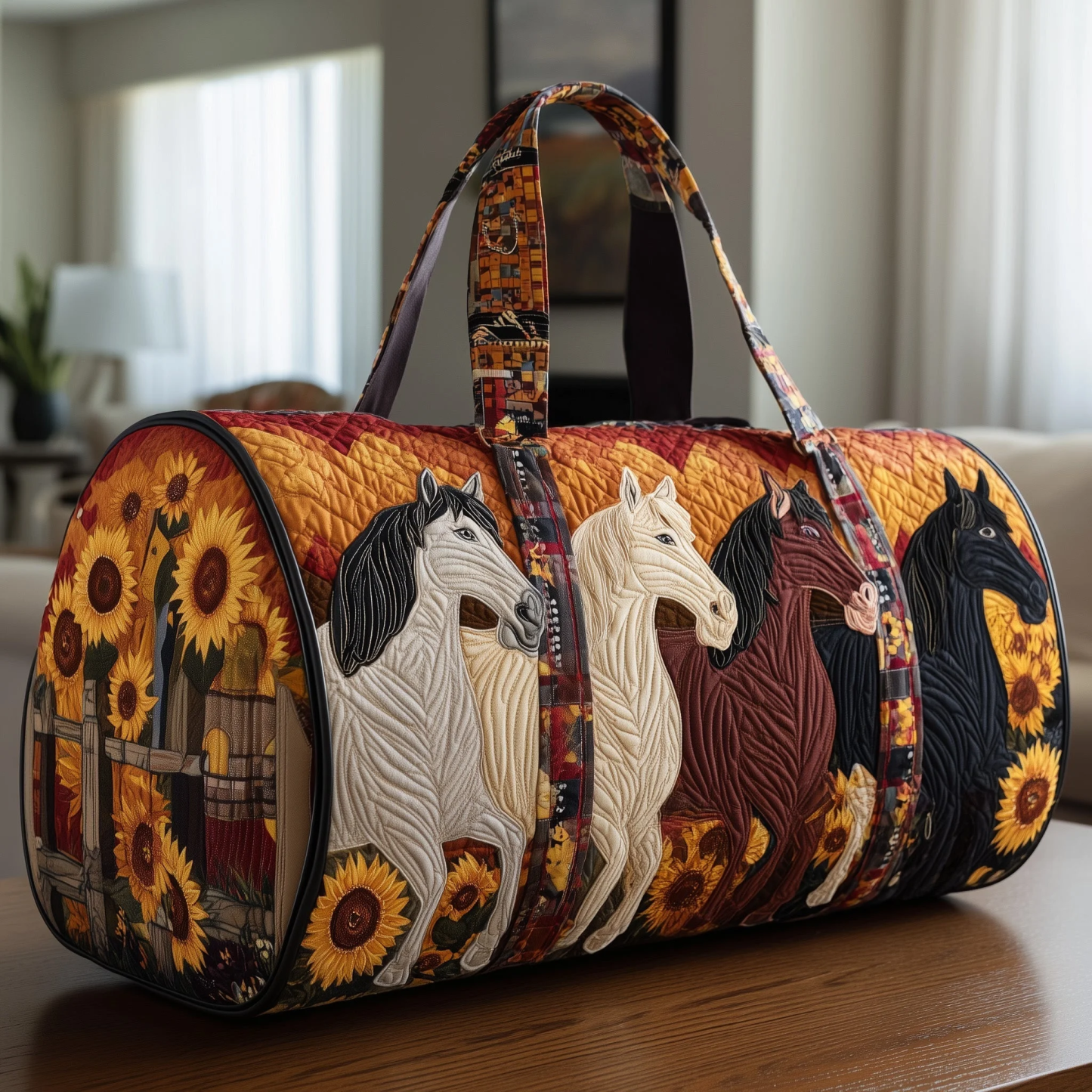 🎉Flash Sale 57% OFF❤️Horse Quilted Duffle Bag GFTOMA3318
