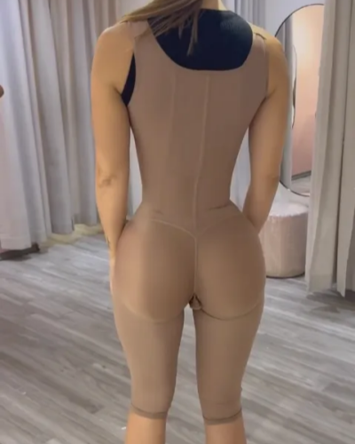 Women's High Compression Boned Tummy Control Fajas Thigh Post Surgery Shapewear