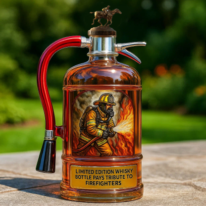 Fire Extinguisher Whisky Bottle Pays Tribute to Firefighters