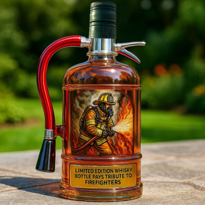 Fire Extinguisher Whisky Bottle Pays Tribute to Firefighters