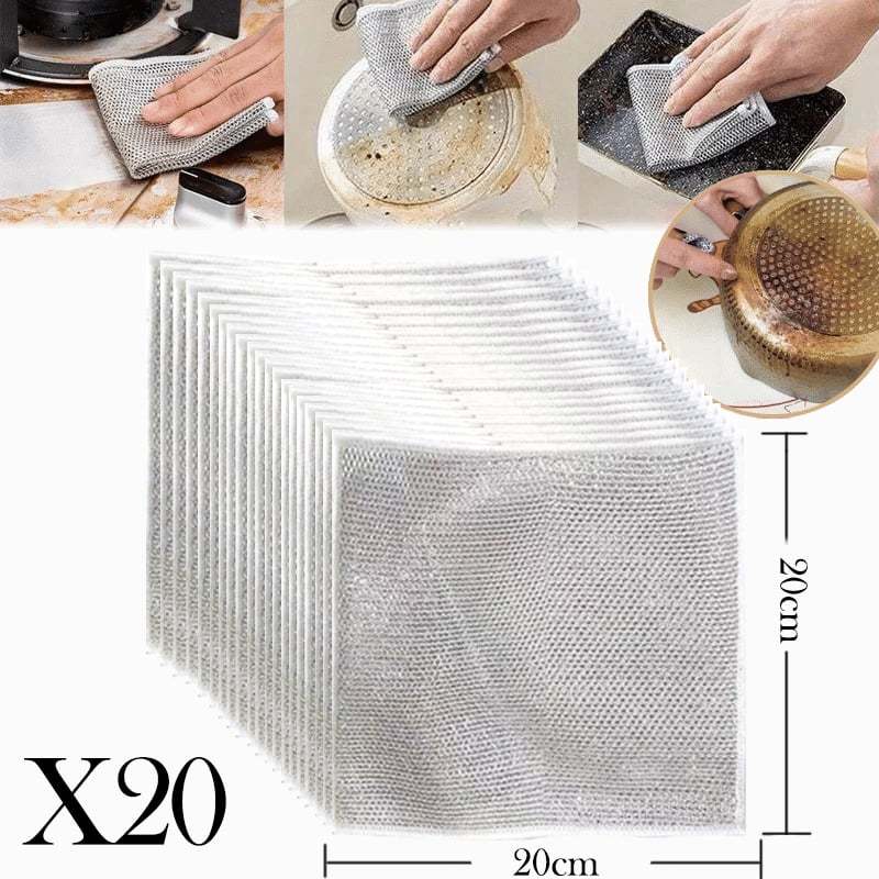 🔥Last Day Clearance Sale - 50% OFF -Multipurpose Wire Miracle Cleaning Cloths (BUY 2 FREE SHIPPING)