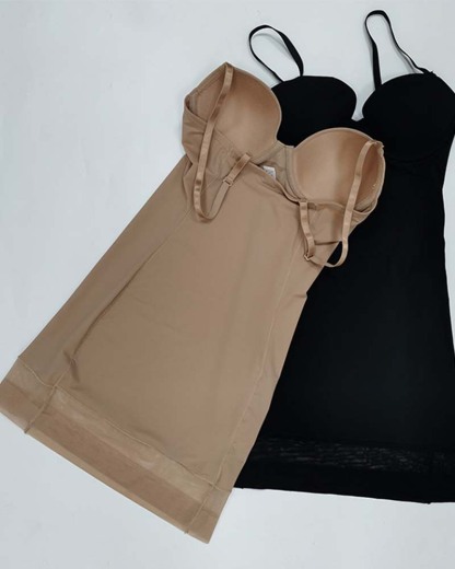 Lingerie Free Bra One-Piece Shapewear Dress