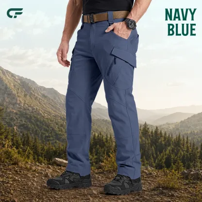 FlexCamo - Men's 9-Pocket Straight Fit Tactical Waterproof Pants - Camo Colors