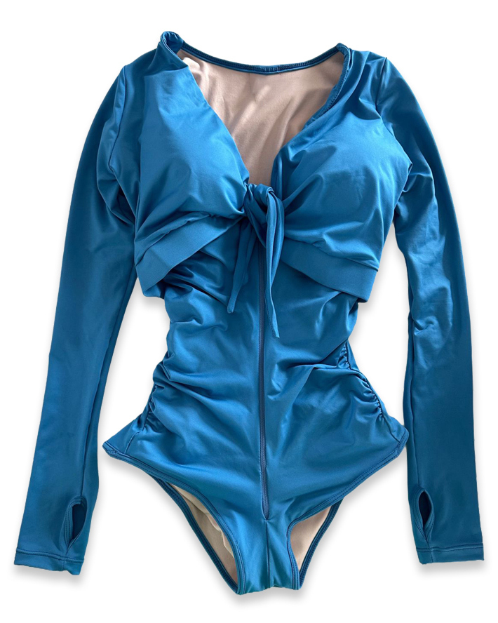 Blue Swim Girdle ? Long sleeve
