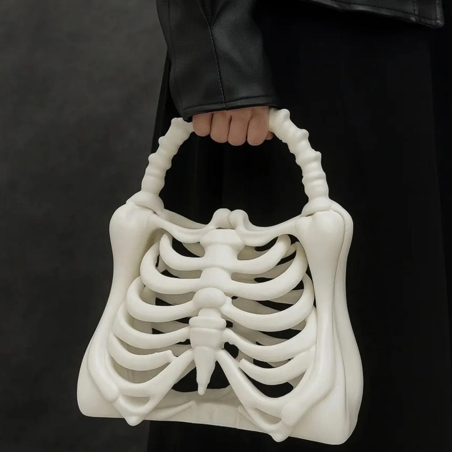 2025 Halloween Skeleton Rib Cage Handbag