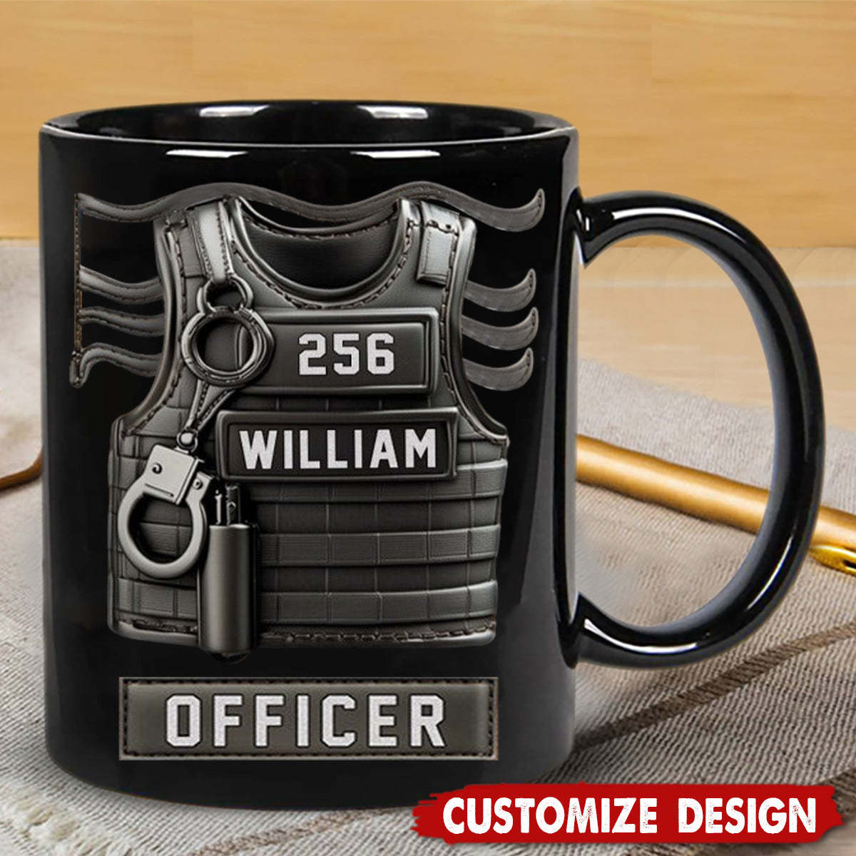 Serve And Protect - Personalized Police Officer Coffee Mug
