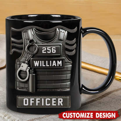 Serve And Protect - Personalized Police Officer Coffee Mug