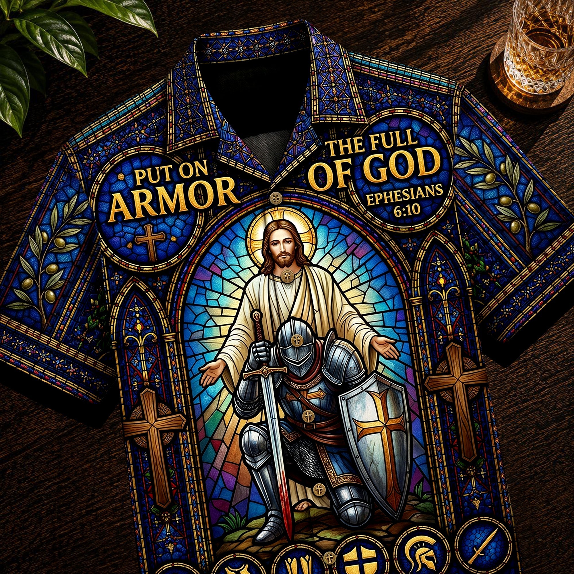 Armor Of Faith Hawaiian Shirt - Personalized Gifts For Christians
