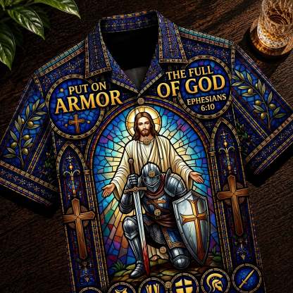 Armor Of Faith Hawaiian Shirt - Personalized Gifts For Christians