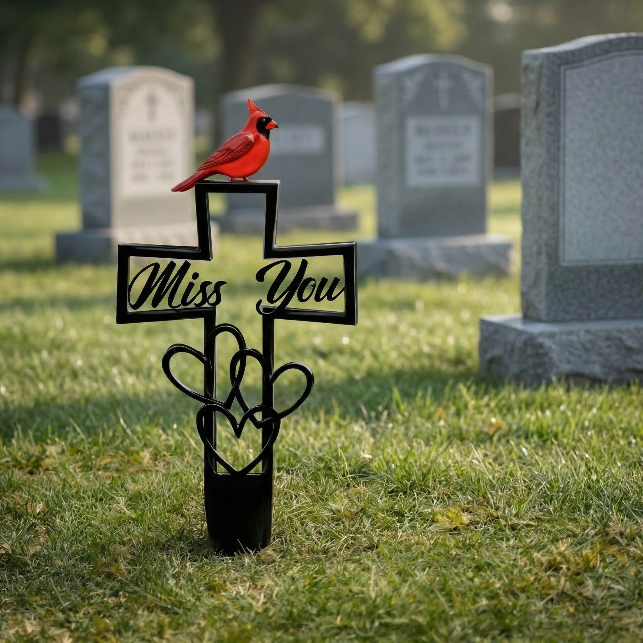 Metal Cemetery Memorial Plaque for Remembrance