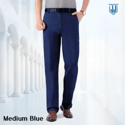 Men's Classic Straight Fit Stretch Jeans