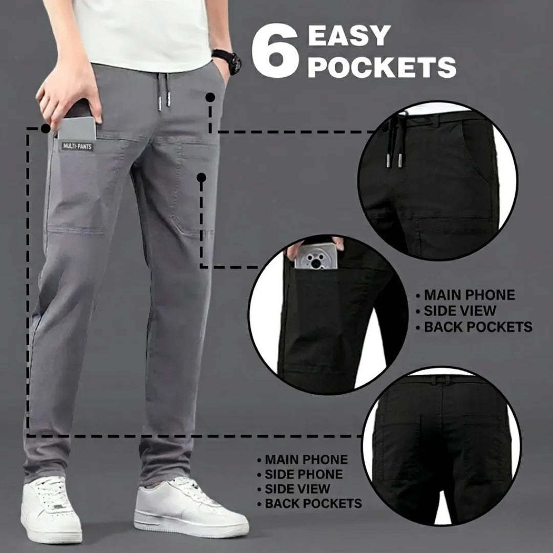 Ultra Stretch Lightweight Breathable Cargo Trousers - 70% OFF TODAY 
