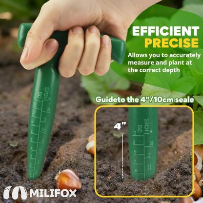 Seed Planter Tool, 6.9" Dibber Garden Tool