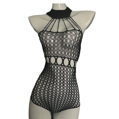 Transparent mesh one-piece underwear
