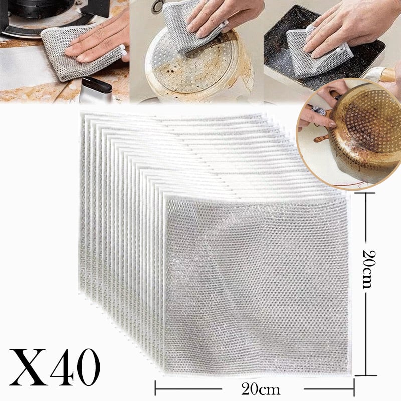 🔥Last Day Clearance Sale - 50% OFF -Multipurpose Wire Miracle Cleaning Cloths (BUY 2 FREE SHIPPING)