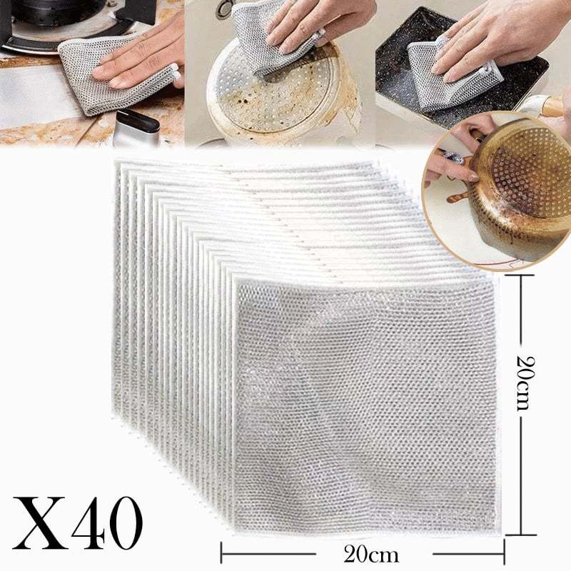 🔥Last Day Clearance Sale - 50% OFF -Multipurpose Wire Miracle Cleaning Cloths (BUY 2 FREE SHIPPING)