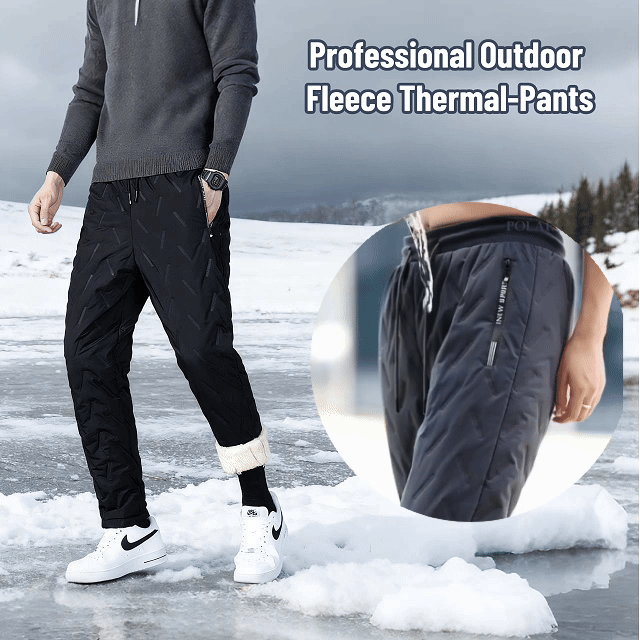 Professional Outdoor Windproof and Waterproof Fleece Thermal-Pants Uni