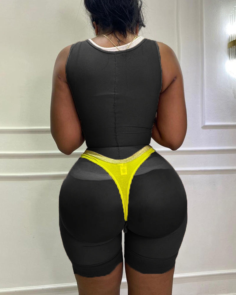 Tummy Control Fajas Adjustable Hook And Eye Front Closure Women Shapewear Post Liposuction