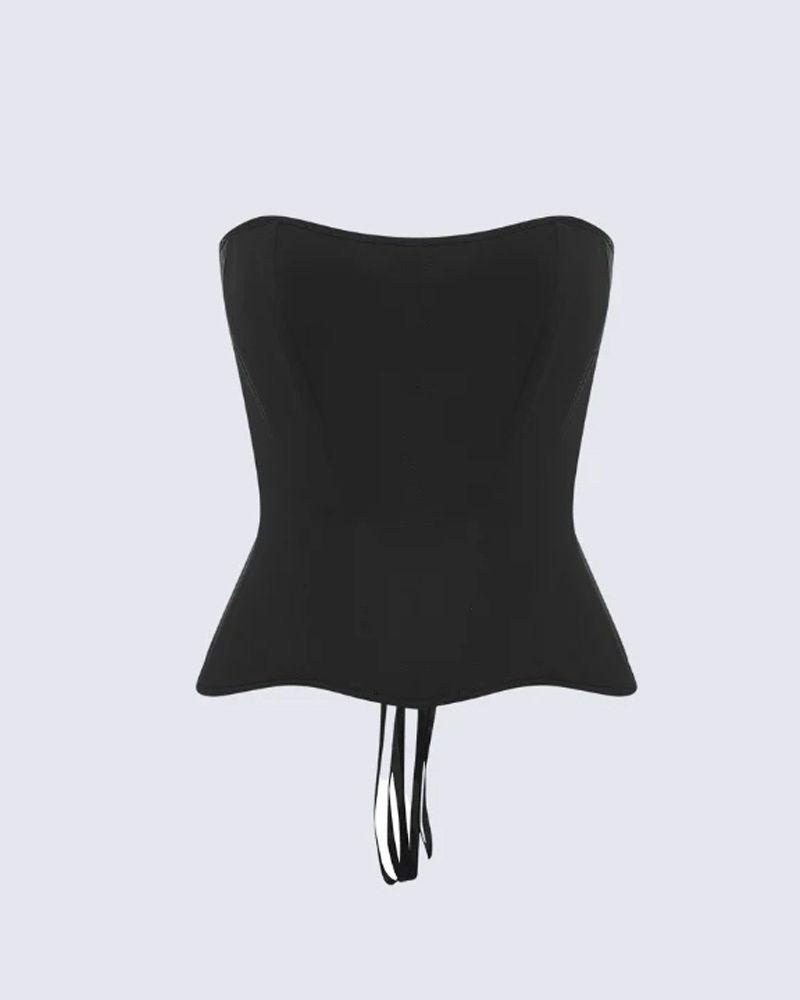 Temperament-Encasing Satin Corset