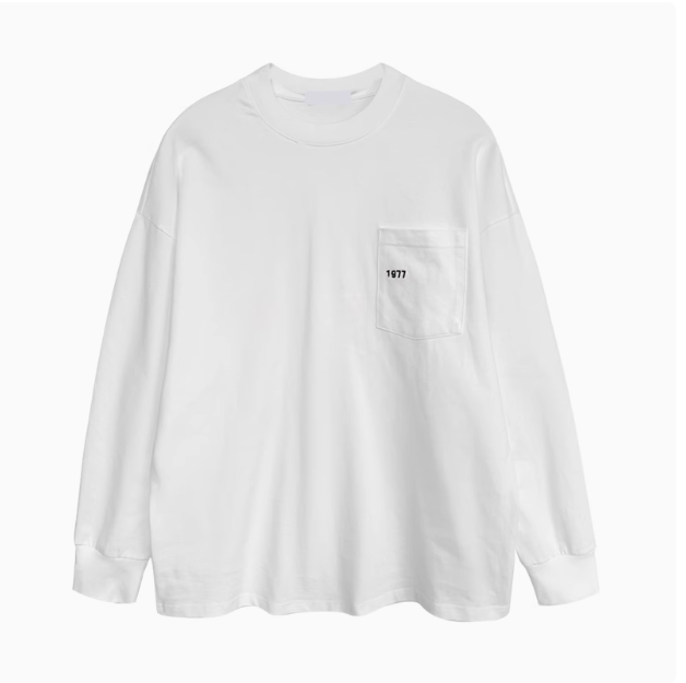 Men's Pure Cotton Long-Sleeved Casual Bottoming Shirt