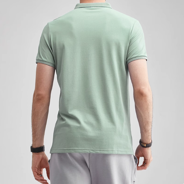 Men's Embroidered Lapel Short Sleeve Polo Shirt