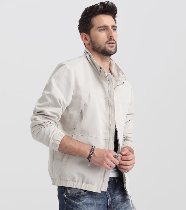 Men's Loose Stand Collar Casual Jacket