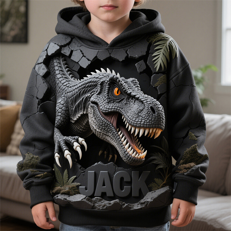 Customized Kids Dinosaur Themed Cool Hoodies