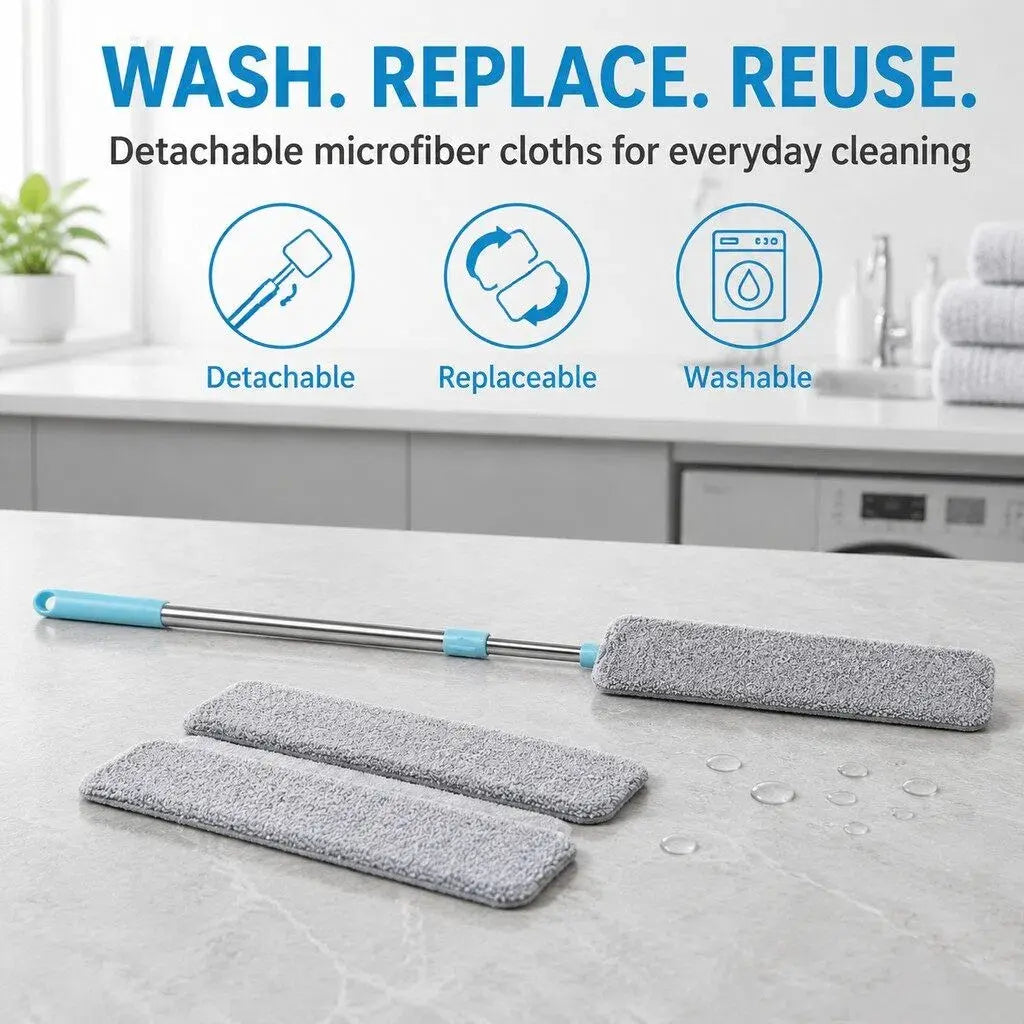 Long handle dust cleaning tool