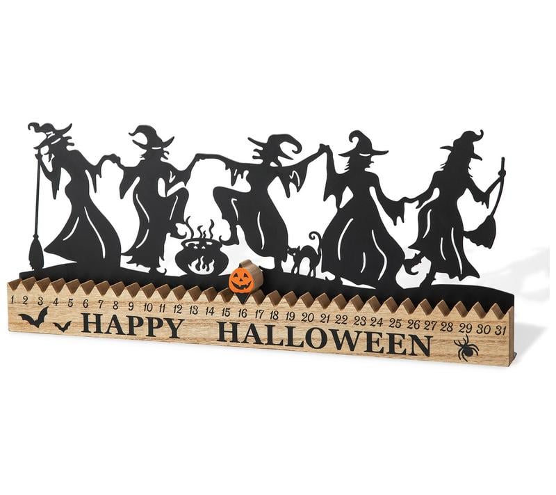 💪Hot Sale! 🔥50% OFF - ✨🎃18"L Halloween Dancing Witch Countdown Table Sign