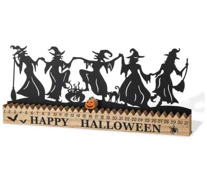 💪Hot Sale! 🔥50% OFF - ✨🎃18"L Halloween Dancing Witch Countdown Table Sign