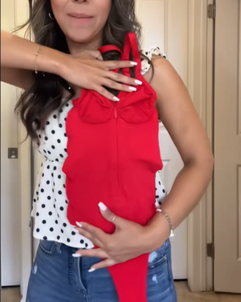 Seamless Zip-Up Thong Snatched Waist Body Suit V Neck Body Shaper