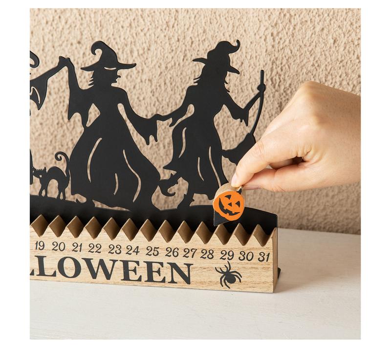 💪Hot Sale! 🔥50% OFF - ✨🎃18"L Halloween Dancing Witch Countdown Table Sign