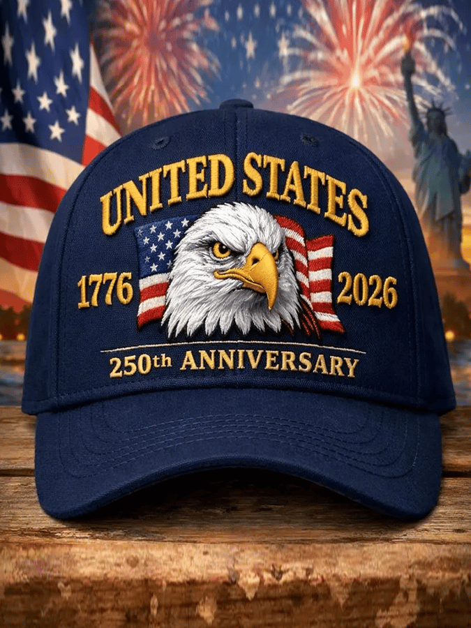 Retro Baseball Cap Commemorating The 250th Anniversary Of The Founding Of The United States