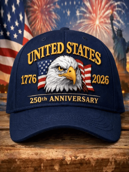 Retro Baseball Cap Commemorating The 250th Anniversary Of The Founding Of The United States