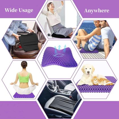 ✨ Ergonomic Silicone Seat Cushion – Relief You Can Feel