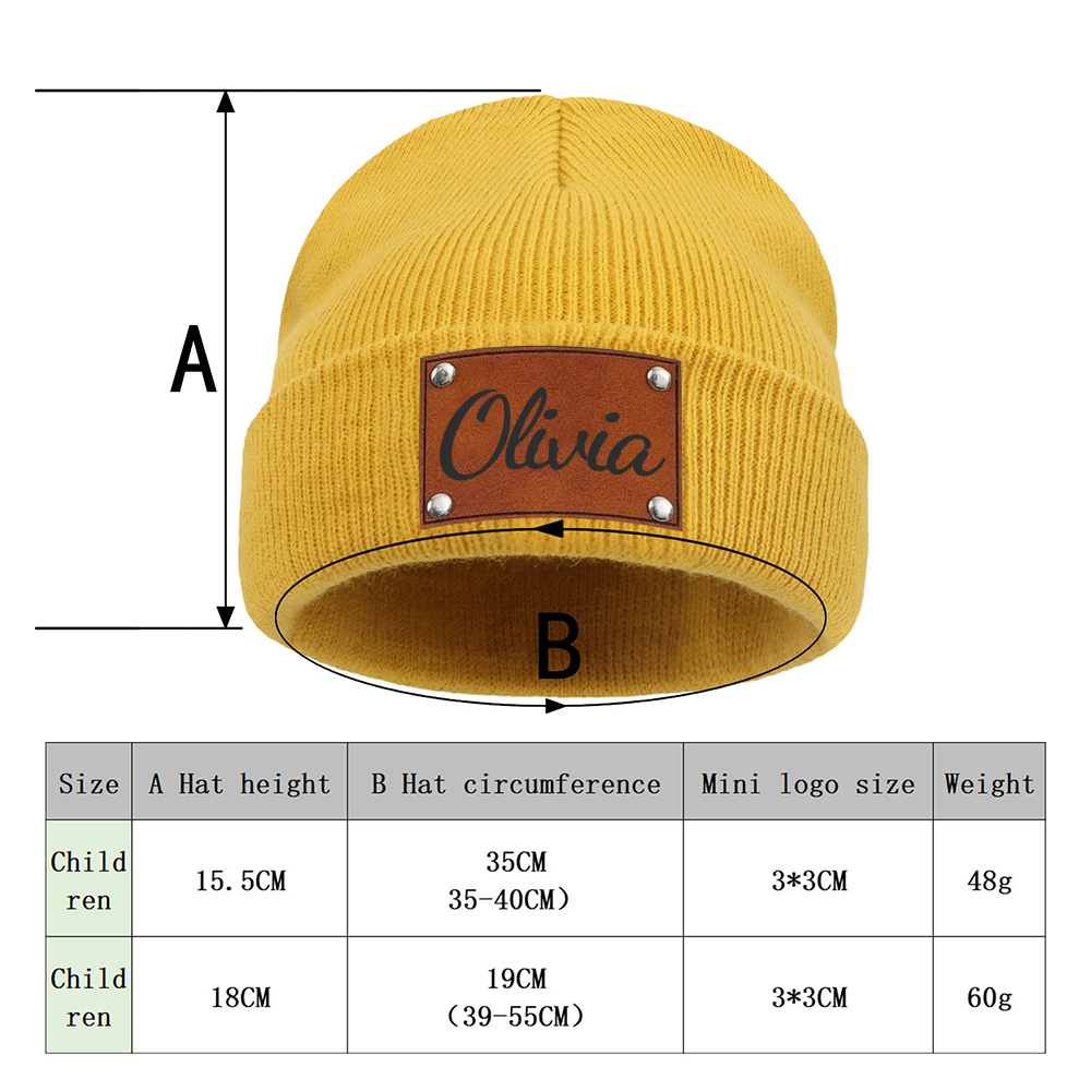 Personalized Name Knitted Winter Hat | KKHat11