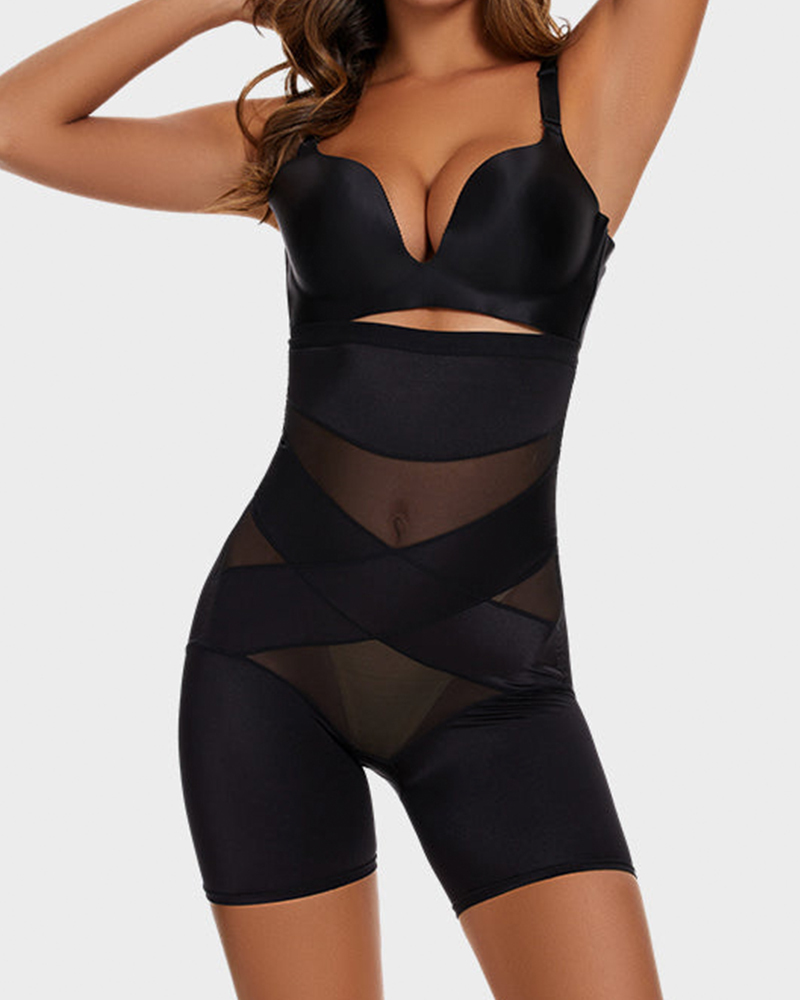 Crossover Bandage High Waist Hip-Lifting Shorts