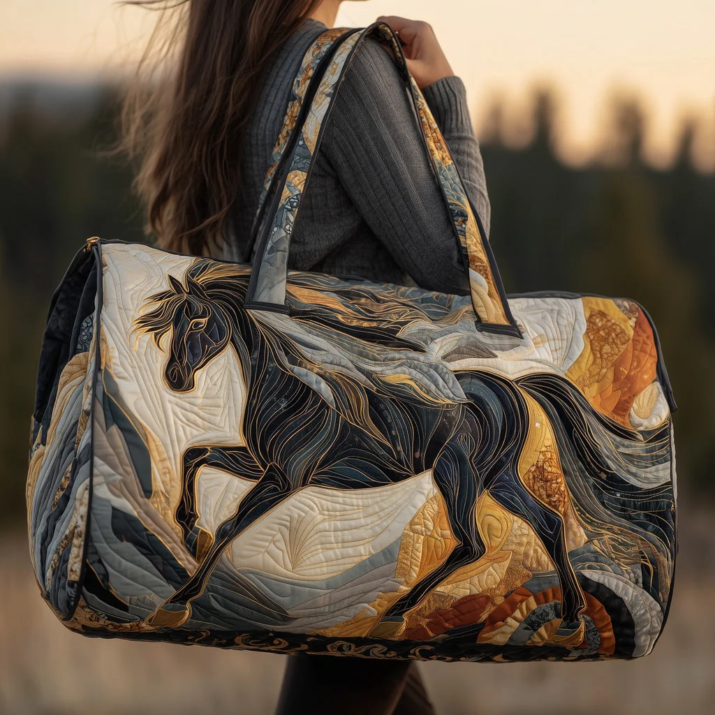 🎉Flash Sale 57% OFF❤️Horse Quilted Duffle Bag GFTOMA3318