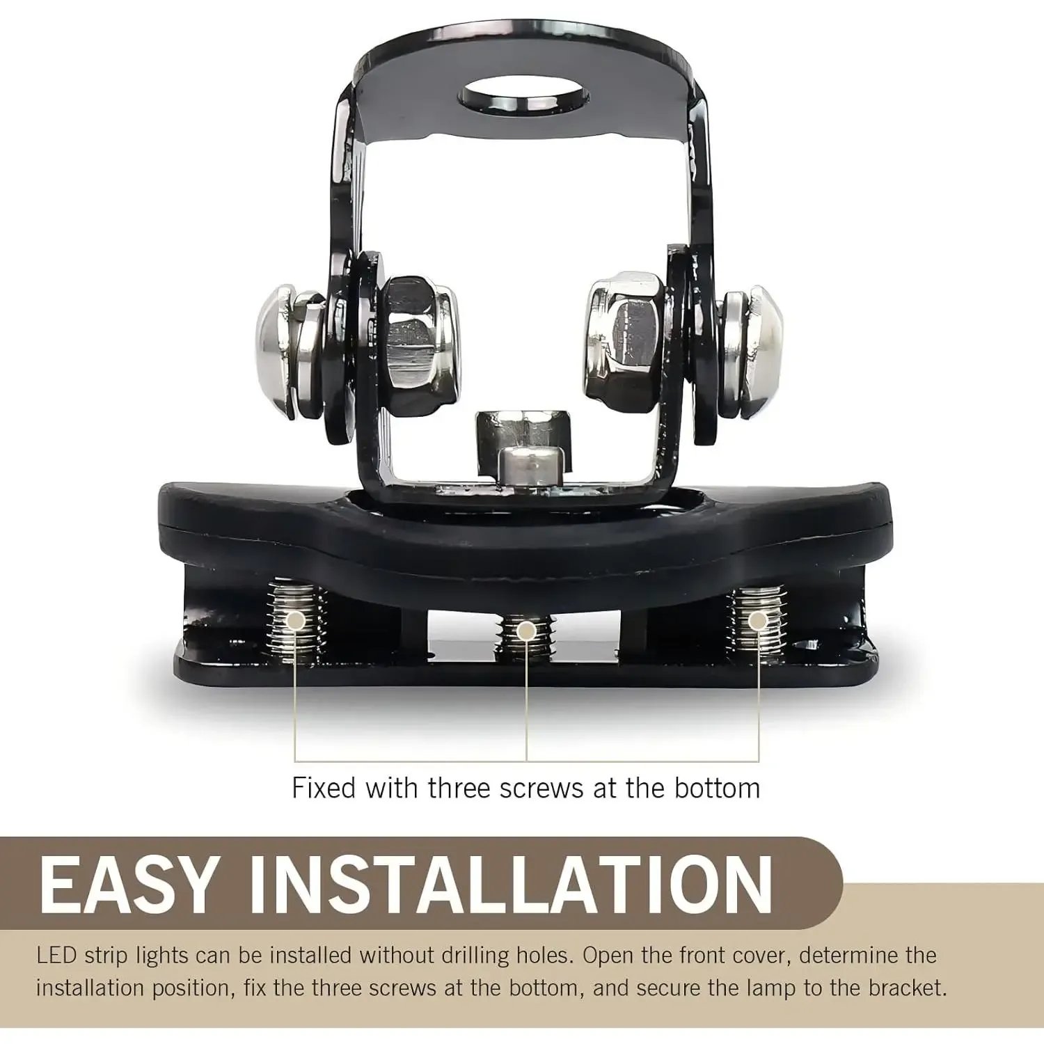 2PCS Heavy Duty Adjustable LED Light Bar Brackets