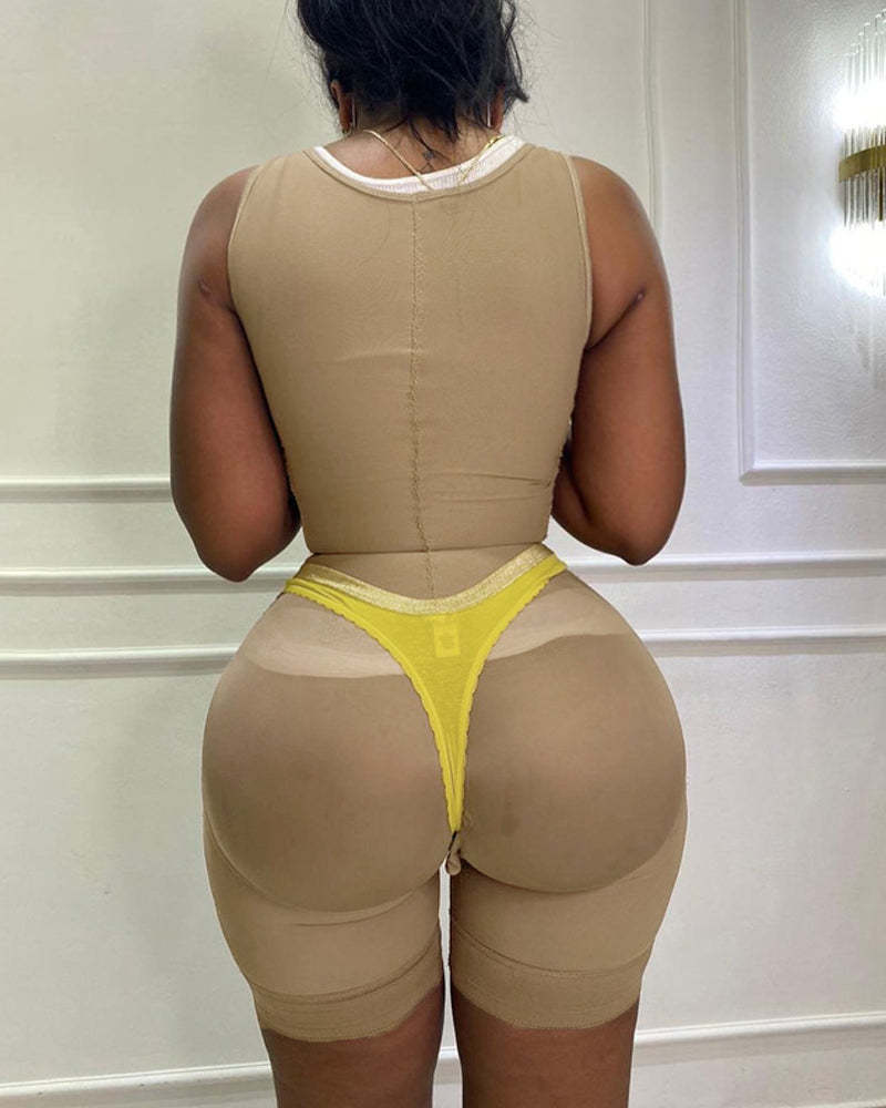 Tummy Control Fajas Adjustable Hook And Eye Front Closure Women Shapewear Post Liposuction