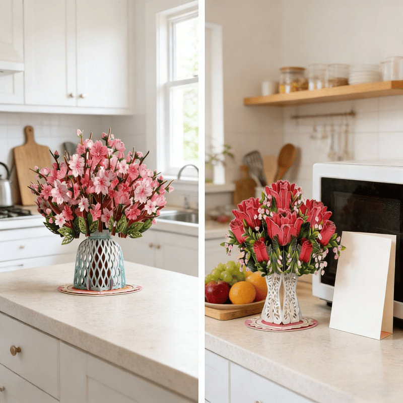 🏆55K+ SOLD! 🌼💌 Forever-Blooming 3D Flower Pop-Up Card– Personalized Love Message & Everlasting Bloom 🎁