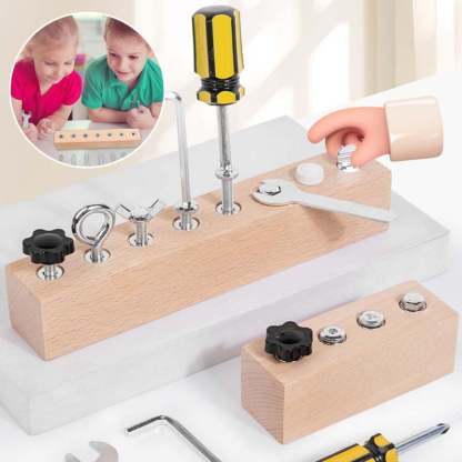 Educational Screw-Tightening Busy Board