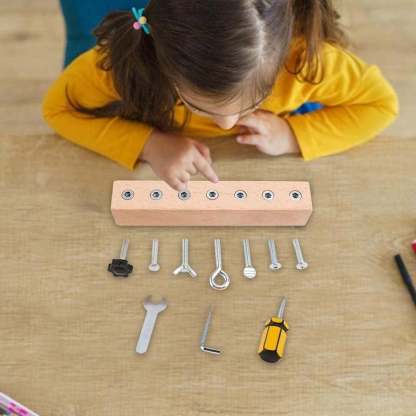 Educational Screw-Tightening Busy Board