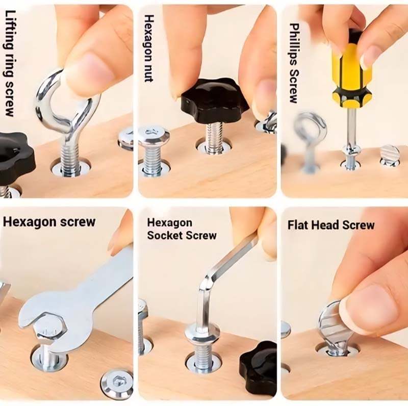 Educational Screw-Tightening Busy Board