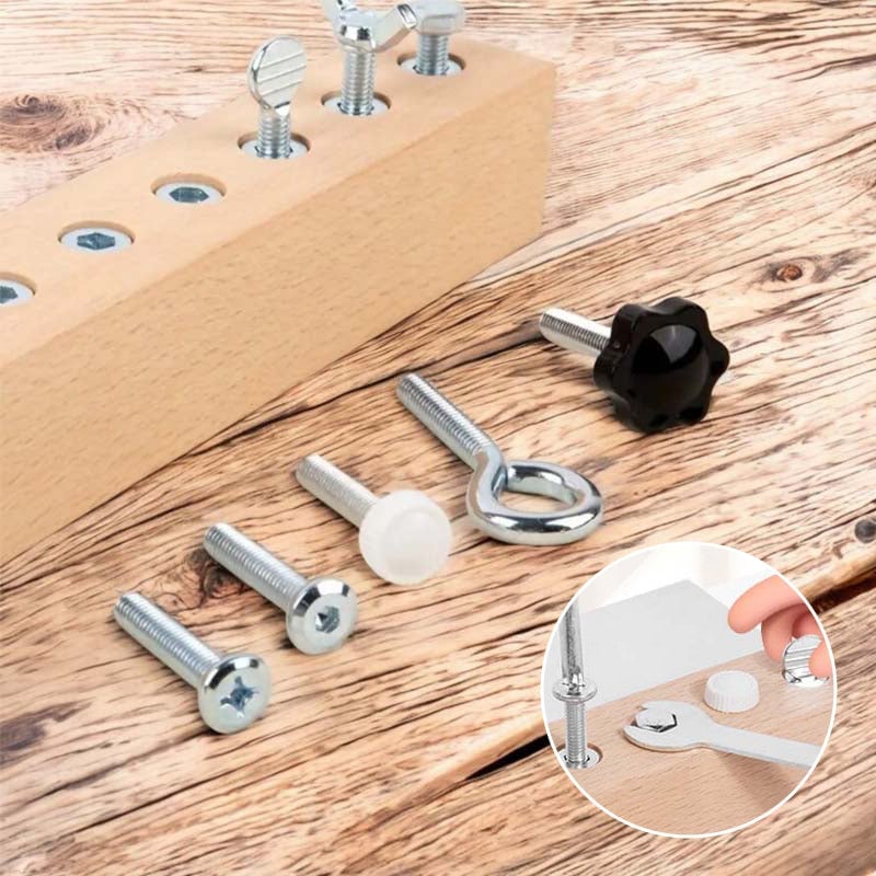 Educational Screw-Tightening Busy Board