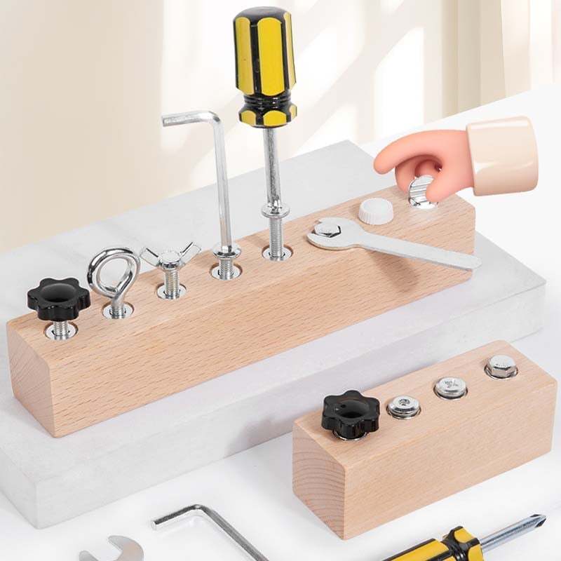 Educational Screw-Tightening Busy Board