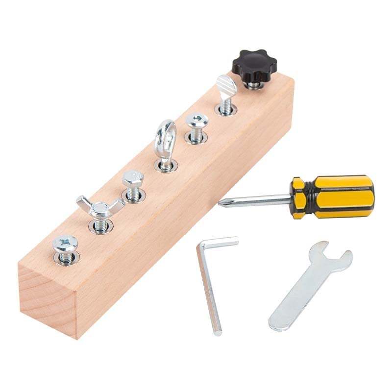 Educational Screw-Tightening Busy Board
