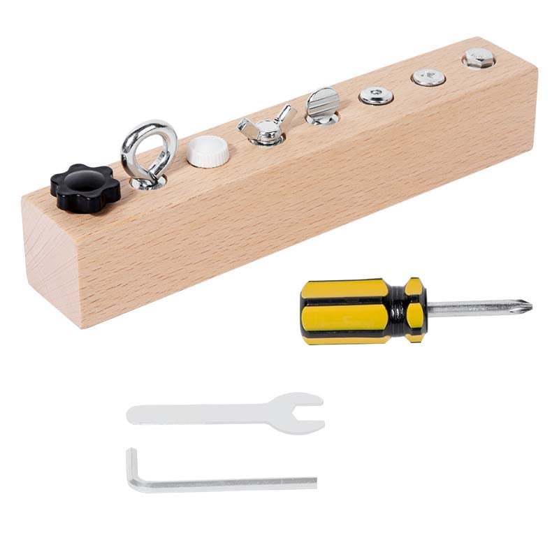 Educational Screw-Tightening Busy Board